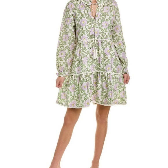 Roller Rabbit Daphne Janni Floral Dress with tassel XS - Picture 1 of 7